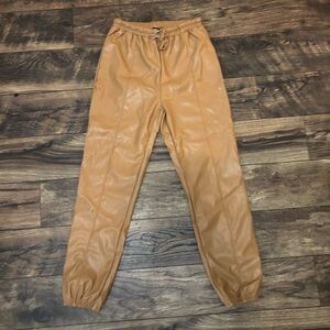 SHEIN faux leather pants.